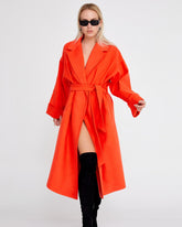 Flame Aura Oversized Belted Coat