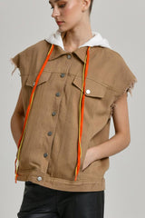 Cord Clash Vest – Tashelion