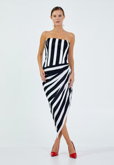Monochrome Mirage Gown