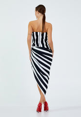 Monochrome Mirage Gown