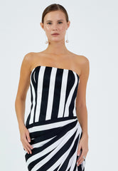 Monochrome Mirage Gown