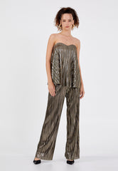 Elysian Glow Pleated Top