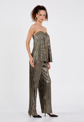 Elysian Glow Pleated Top