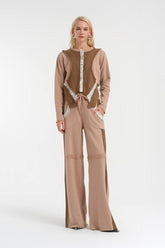 Rib and Raw Sweat Shirt & Pants Set