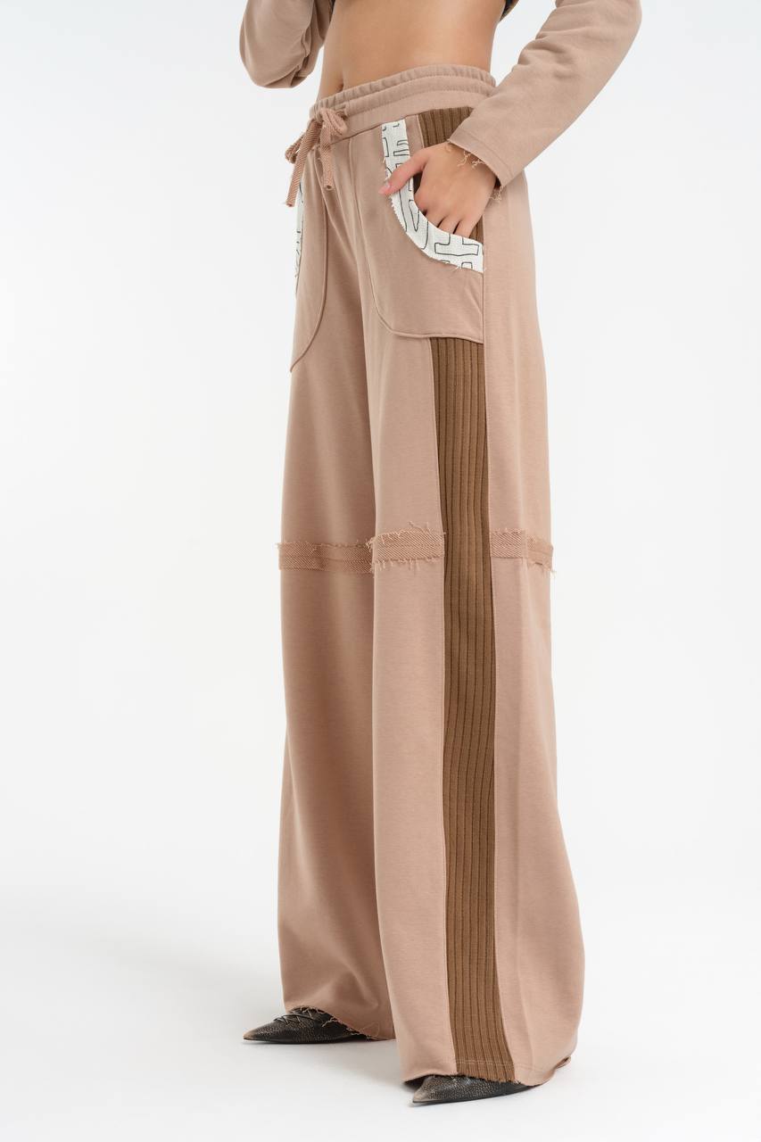 Rib and Raw Sweat Shirt & Pants Set