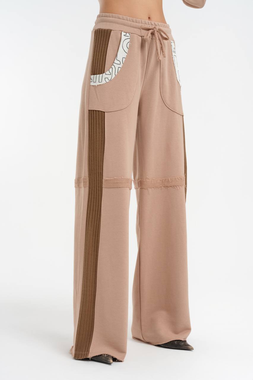 Rib and Raw Sweat Shirt & Pants Set