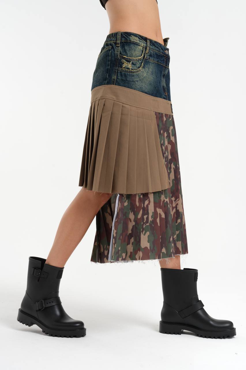 Camo Clash Skirt