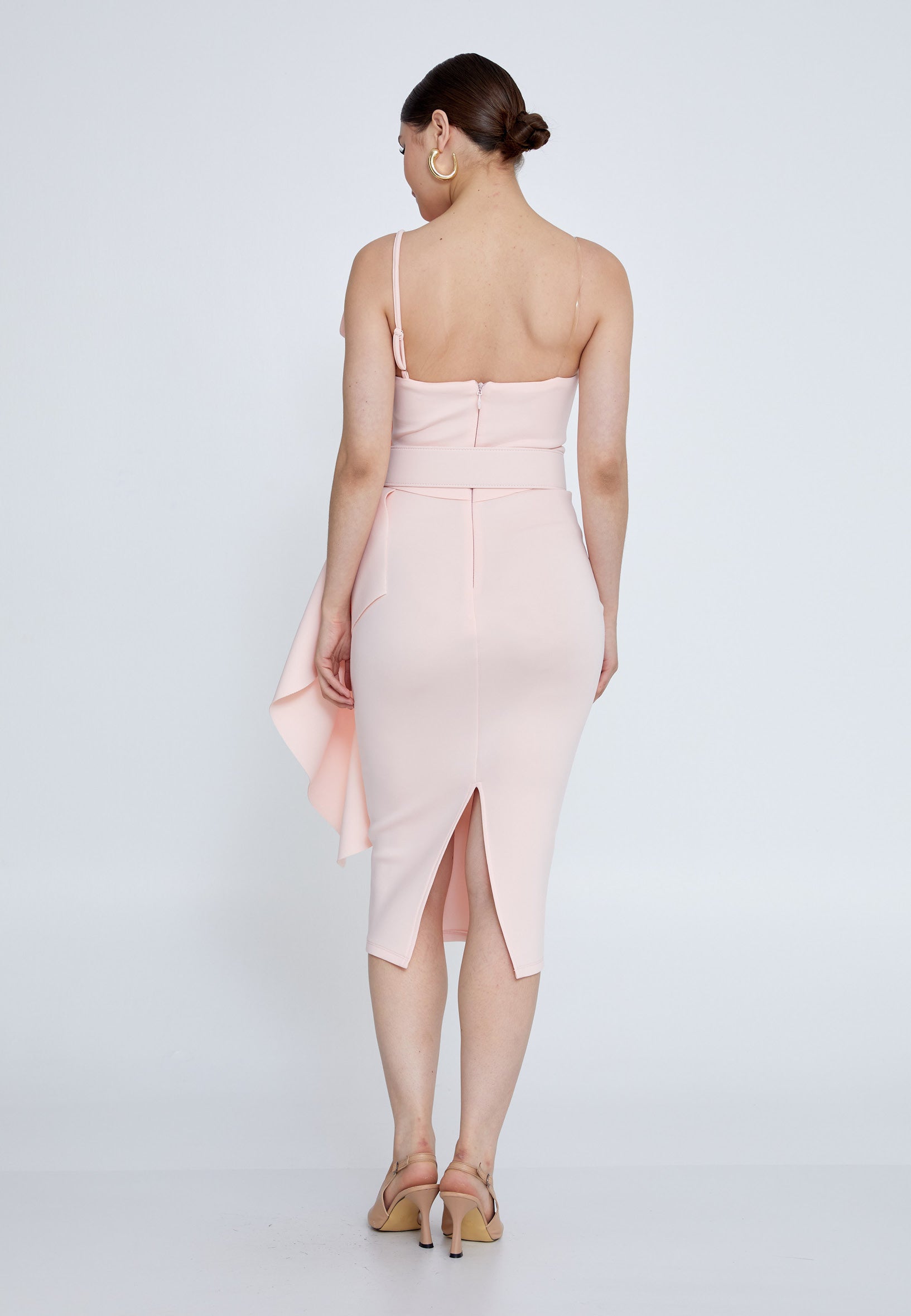 Eterna Sculptural Drape Dress