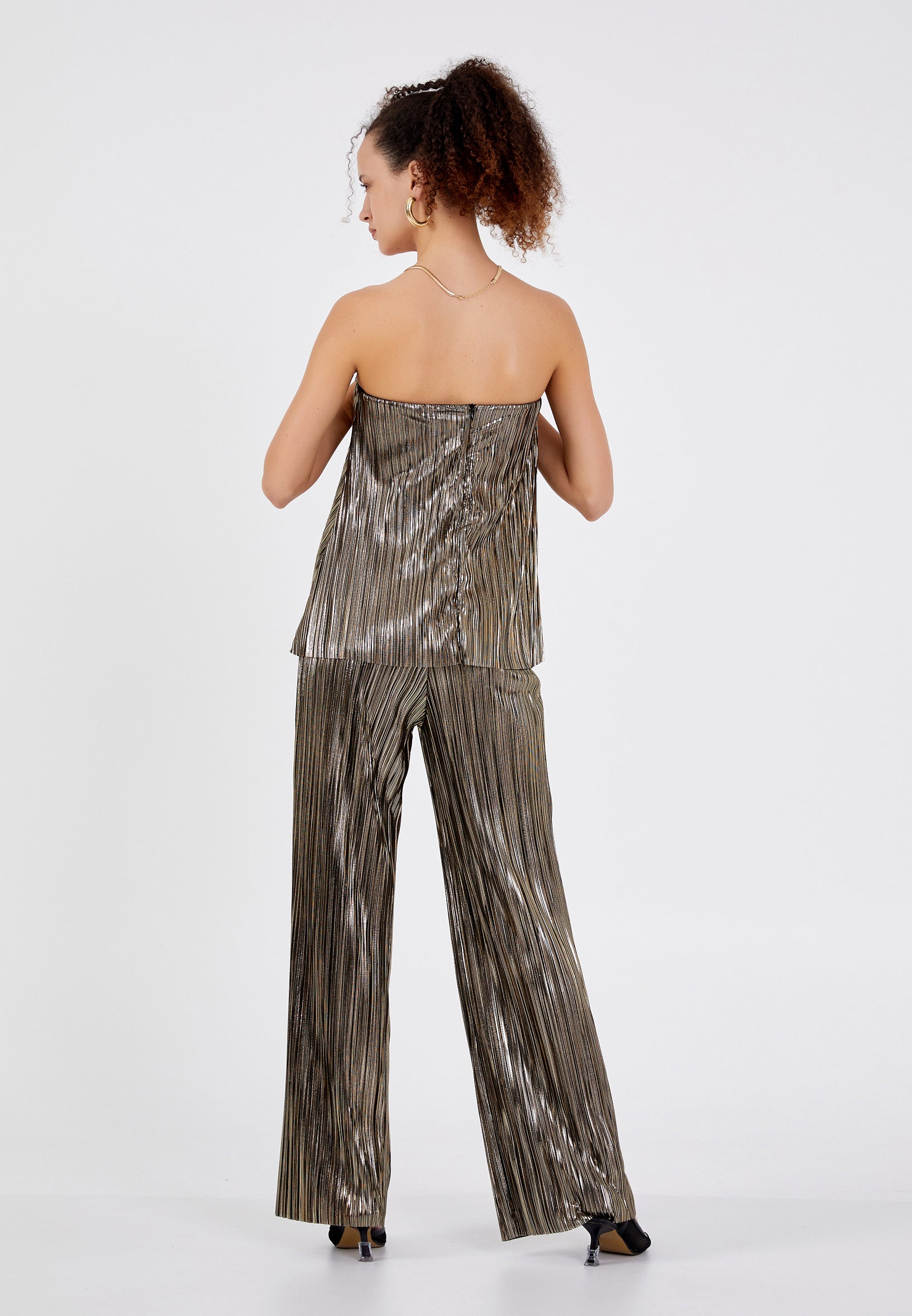 Elysian Glow Pleated Top