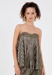 Elysian Glow Pleated Top