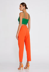 Verona Luxe Leather Crop Top