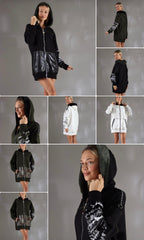 Women’s Oversized Hoodie Dress – Premium Cotton Blend Sweatshirt Dress | Tashelion