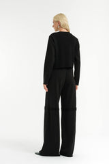 Rib and Raw Sweat Shirt & Pants Set